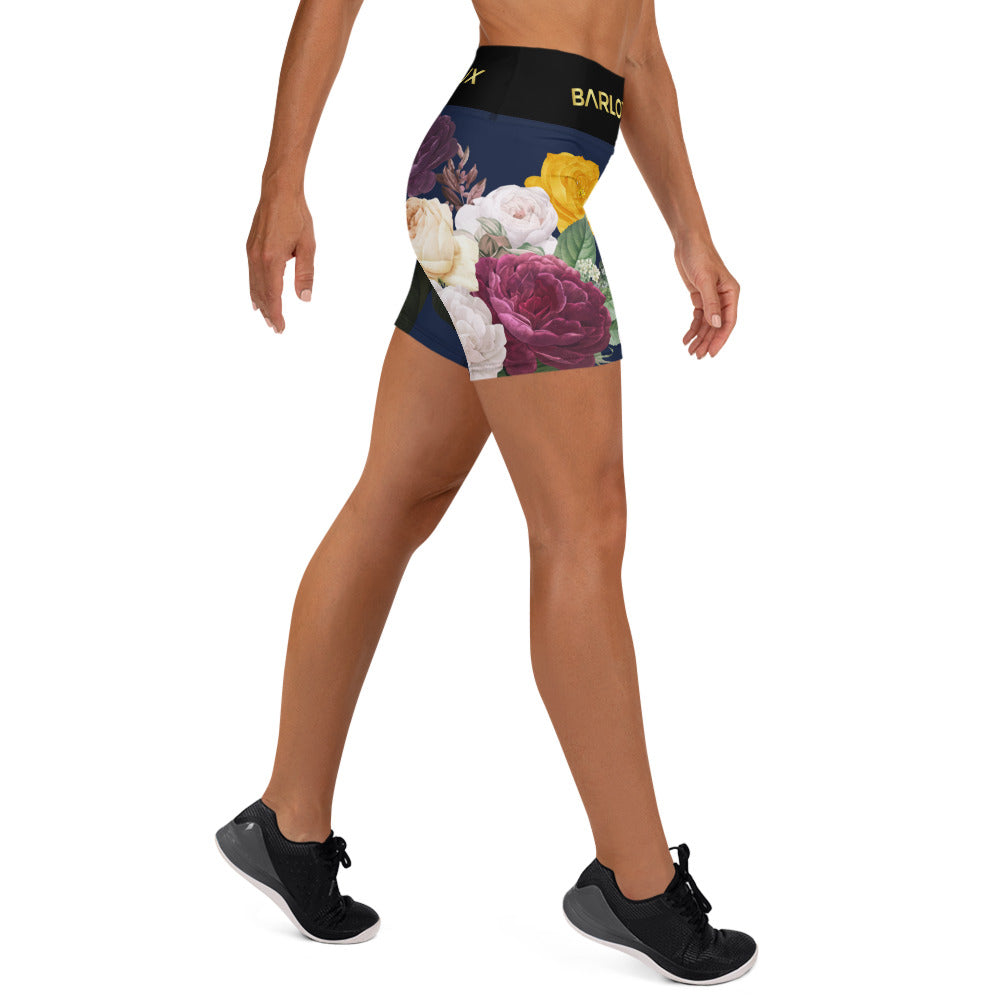 Flowery Yoga Shorts
