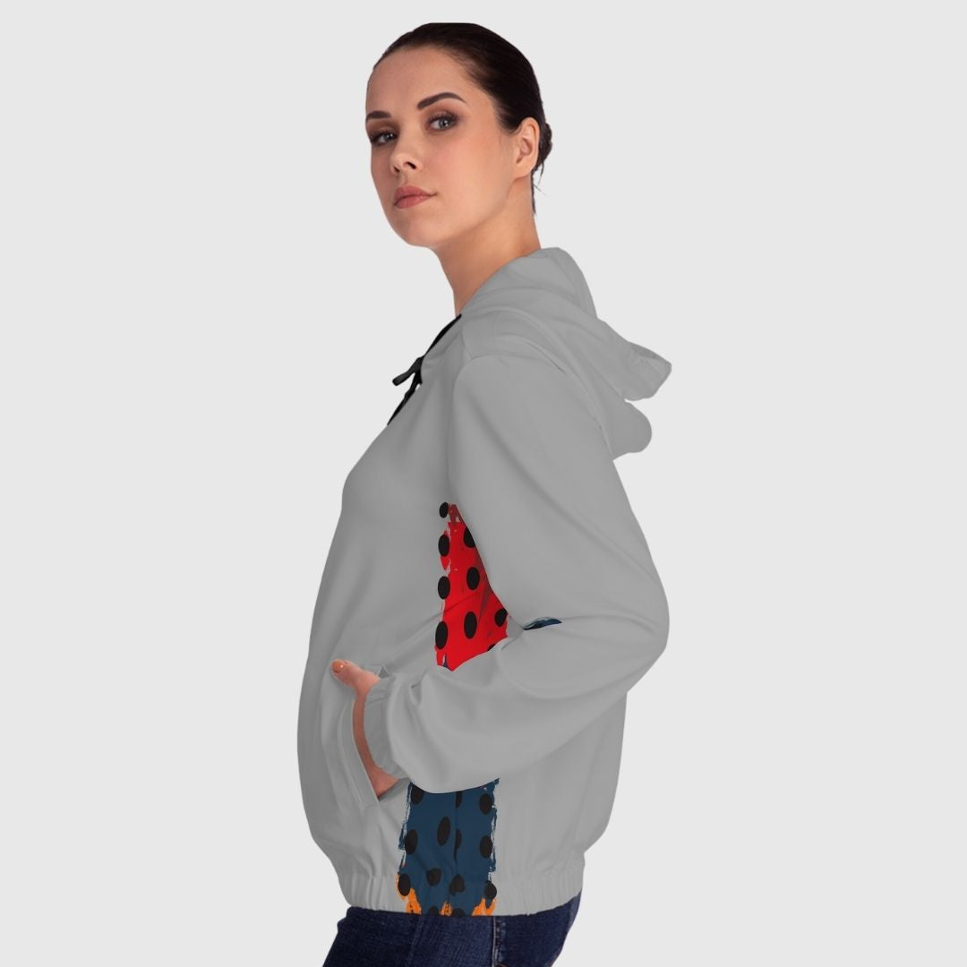 Leopard Women’s Full-Zip Hoodie | Stylish and Warm Custom Design