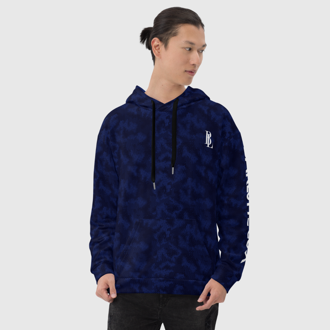 Blue Camo Lux Hoodie | Stylish Comfort for Any Occasion