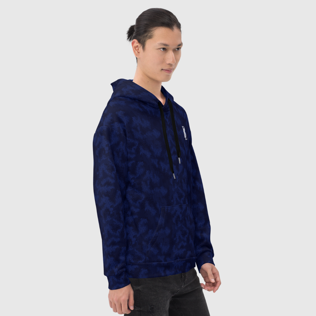 Blue Camo Lux Hoodie | Stylish Comfort for Any Occasion