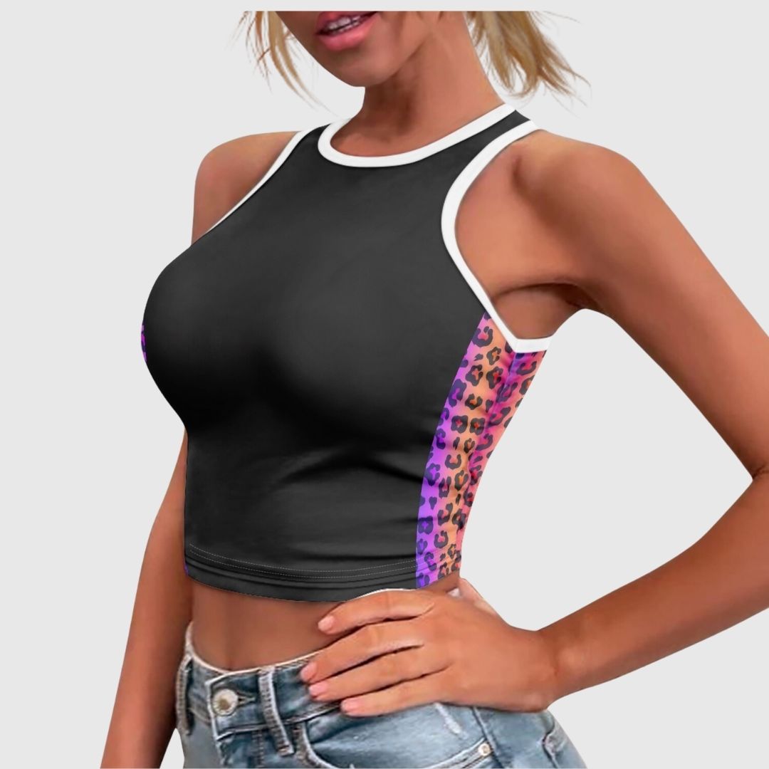 Leopard Lux Yoga Top