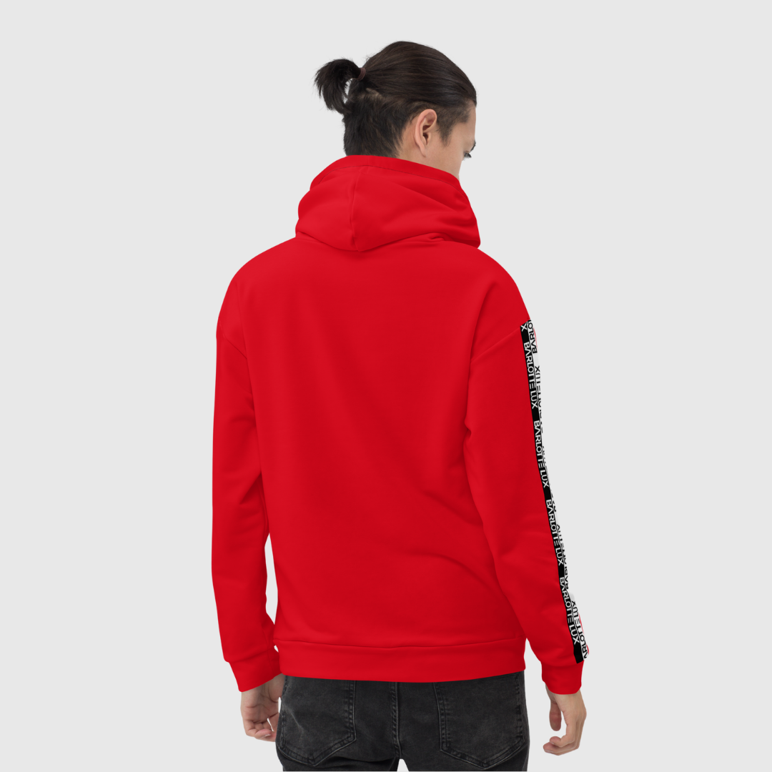 Red Lux Hoodie | Unisex Comfort | Soft Fleece Interior