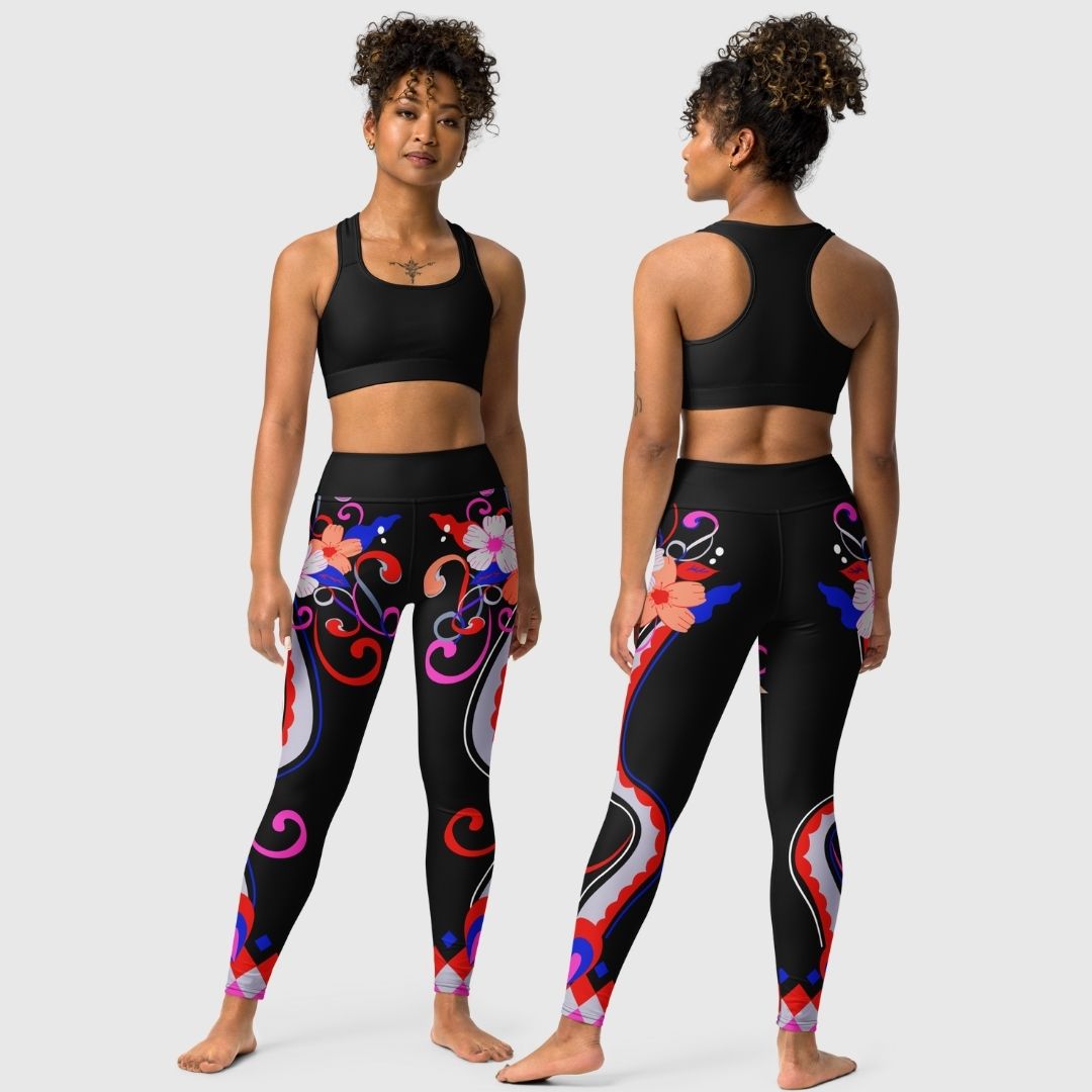 Essi Floral Yoga Leggings | Stylish & Quick-Drying Activewear