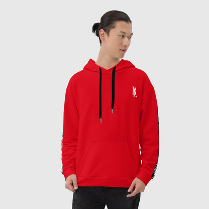 Red Lux Hoodie | Unisex Comfort | Soft Fleece Interior