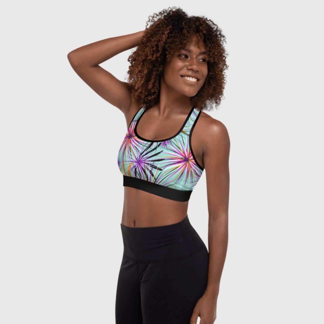 Barlotte Sparkle Sports Bra | Maximum Support with Glittery Style