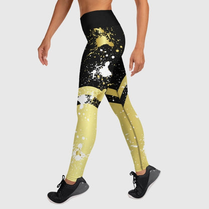 Golden Splash Women Leggings | Comfy & Versatile Wardrobe