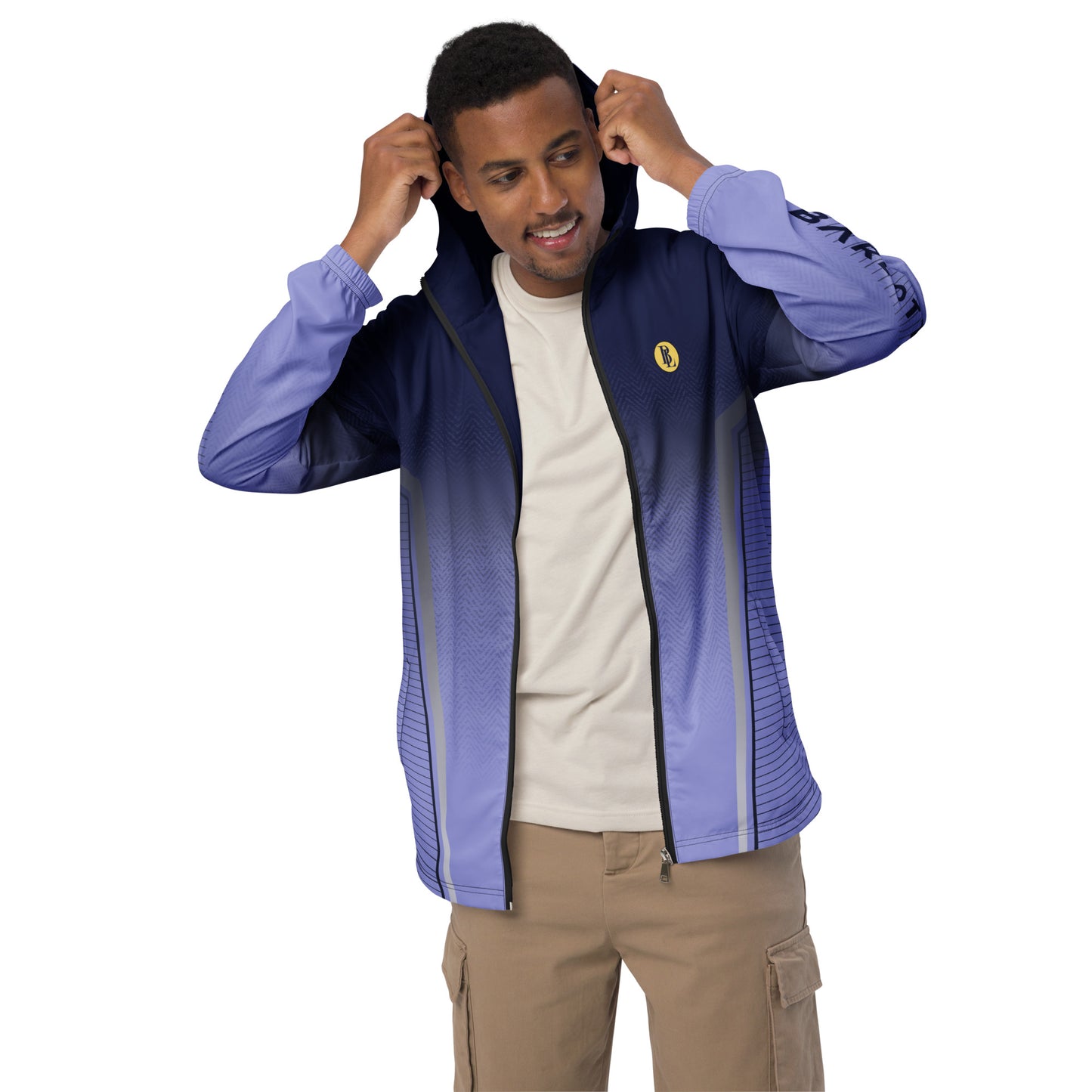 Men’s Navy Di Windbreaker | Stylish and Weather-Resistant