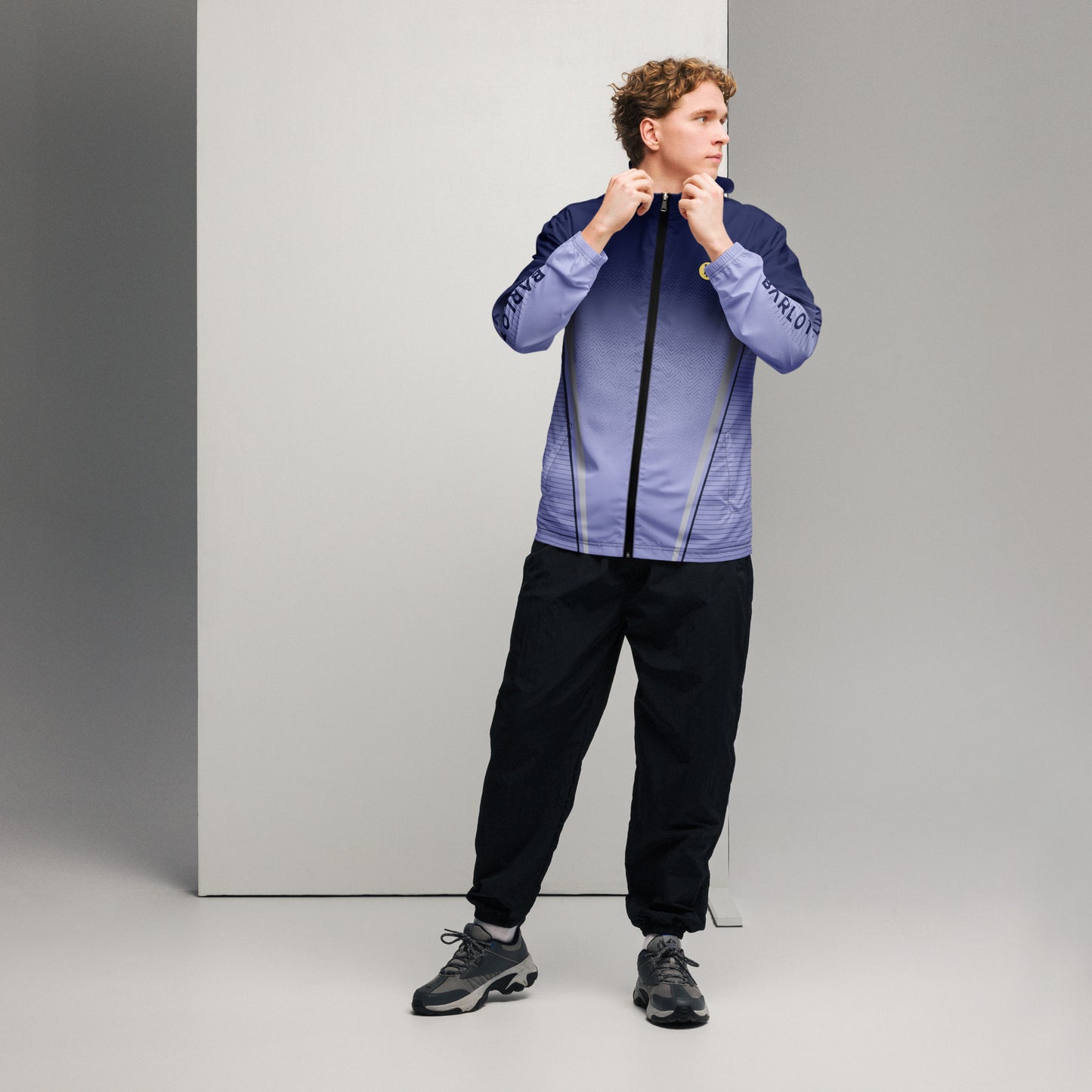 Men’s Navy Di Windbreaker | Stylish and Weather-Resistant