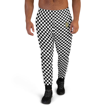 Black & White Men's Joggers | Comfortable Cotton Joggers for Men