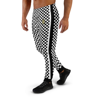 Black & White Men's Joggers | Comfortable Cotton Joggers for Men