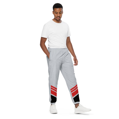 Mens Gray & Red track pants