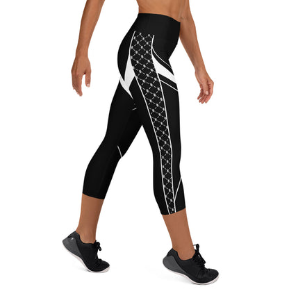 Barlotte Spider Yoga Capri Leggings | Comfortable Versatility