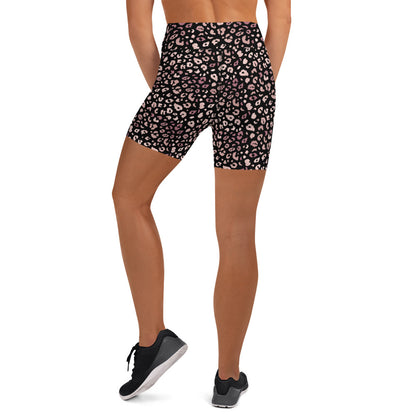 Cheetah Pink Yoga Shorts