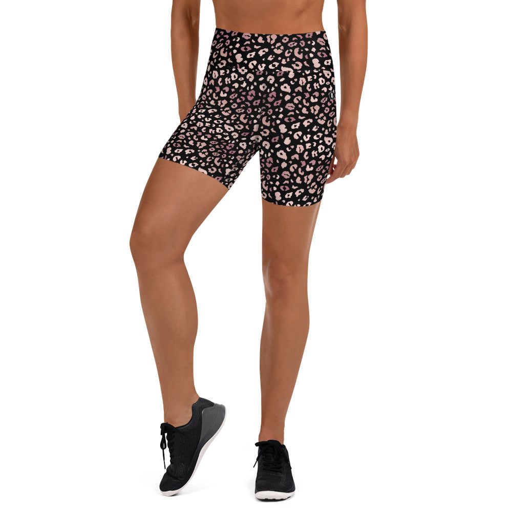 Cheetah Pink Yoga Shorts