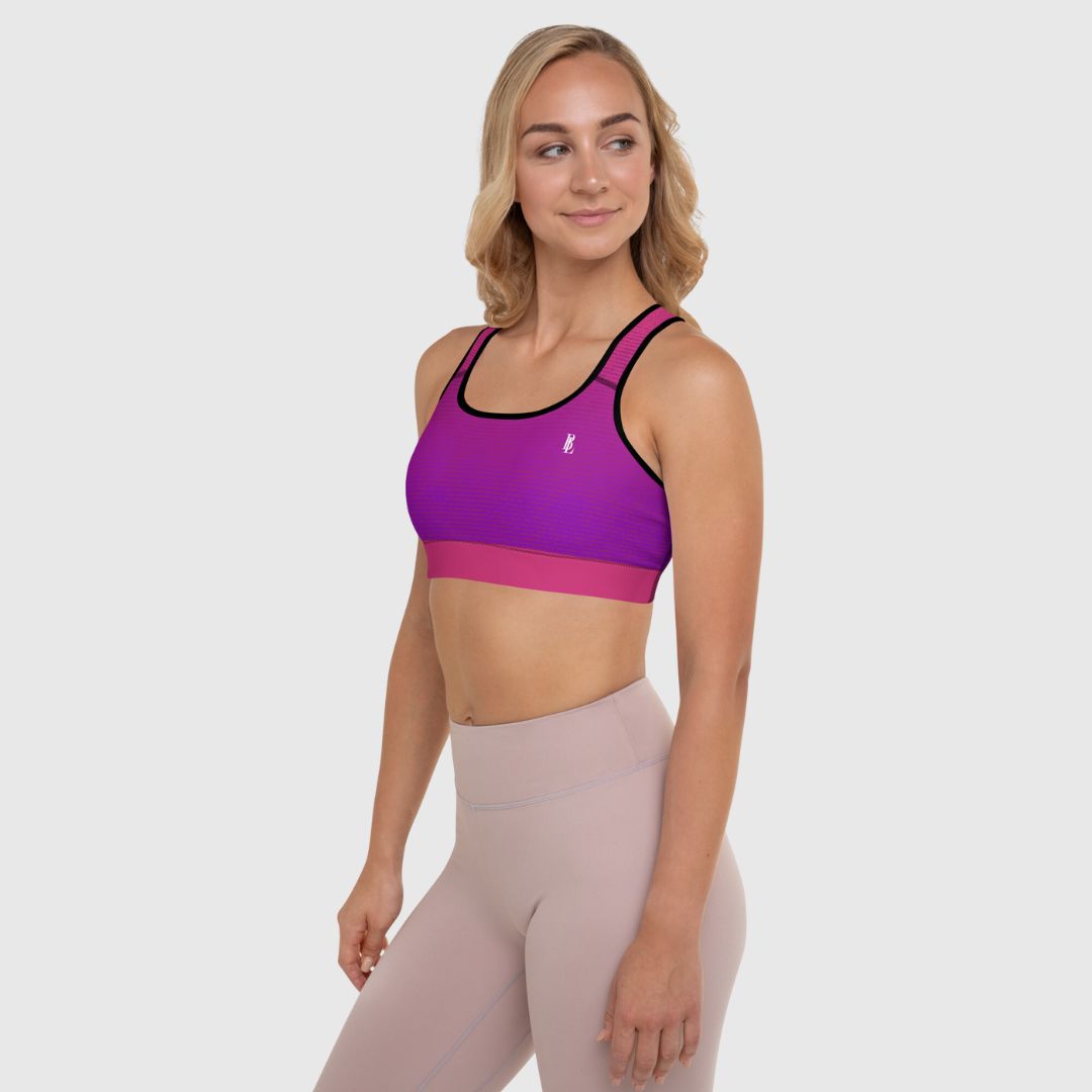 Pink Padded Sports Bra | Comfortable Workout Bra