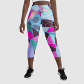 Tri Color Capri Leggings