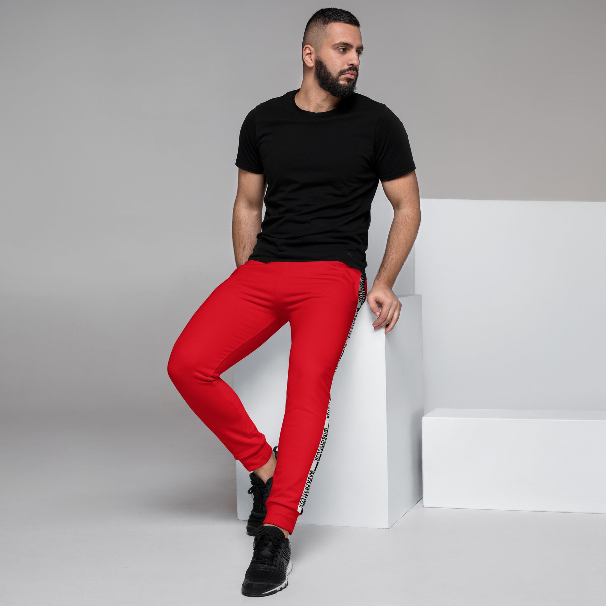 Men's Red Joggers | Stylish Loungewear