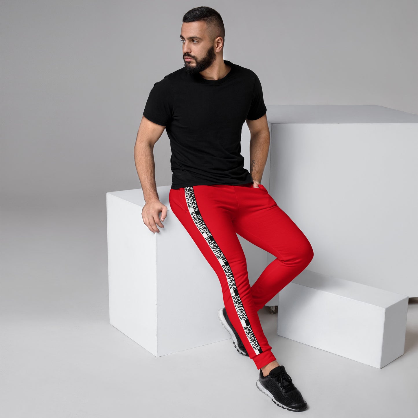 Men's Red Joggers | Stylish Loungewear